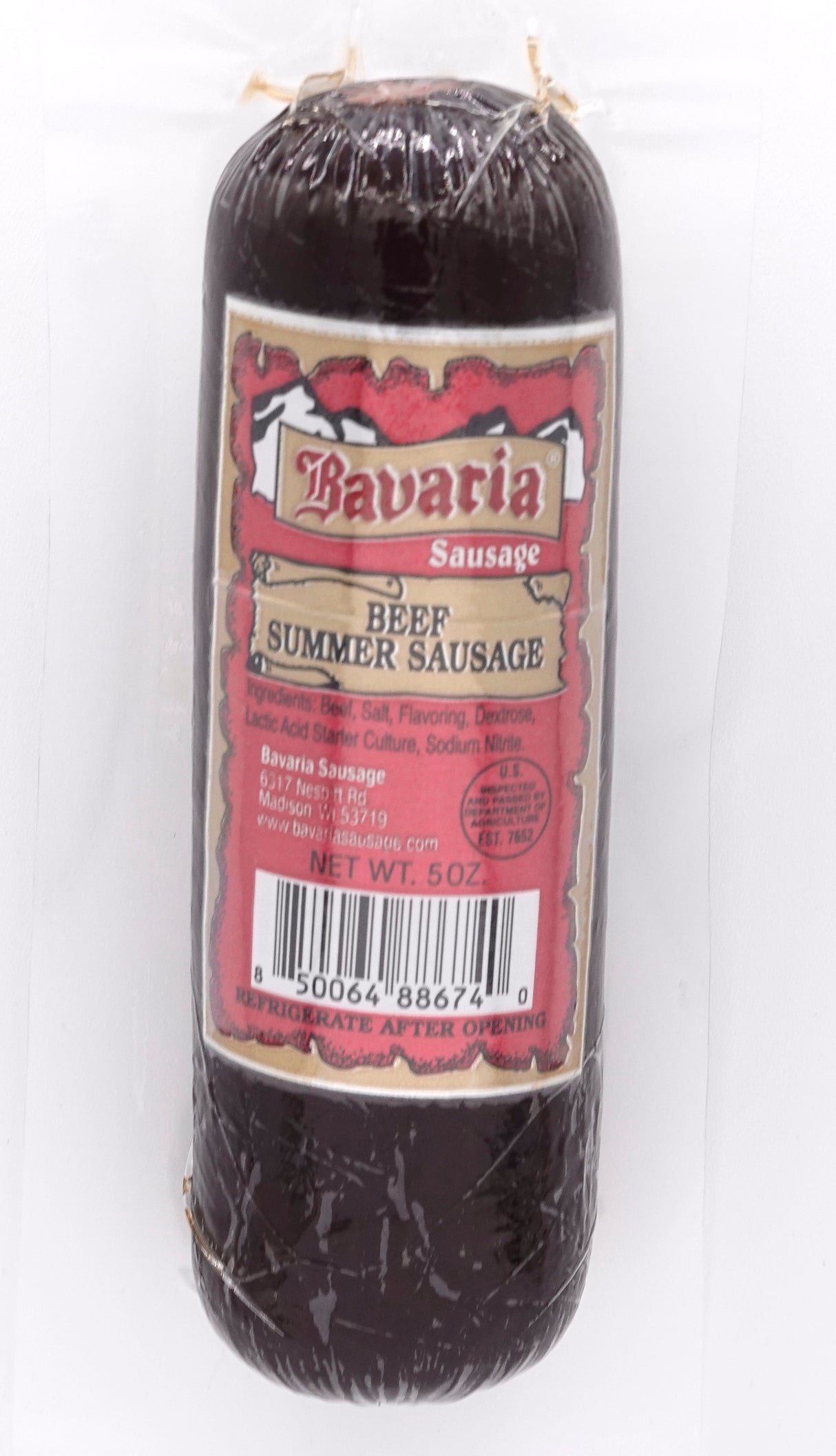 5oz. All Beef Summer Sausage