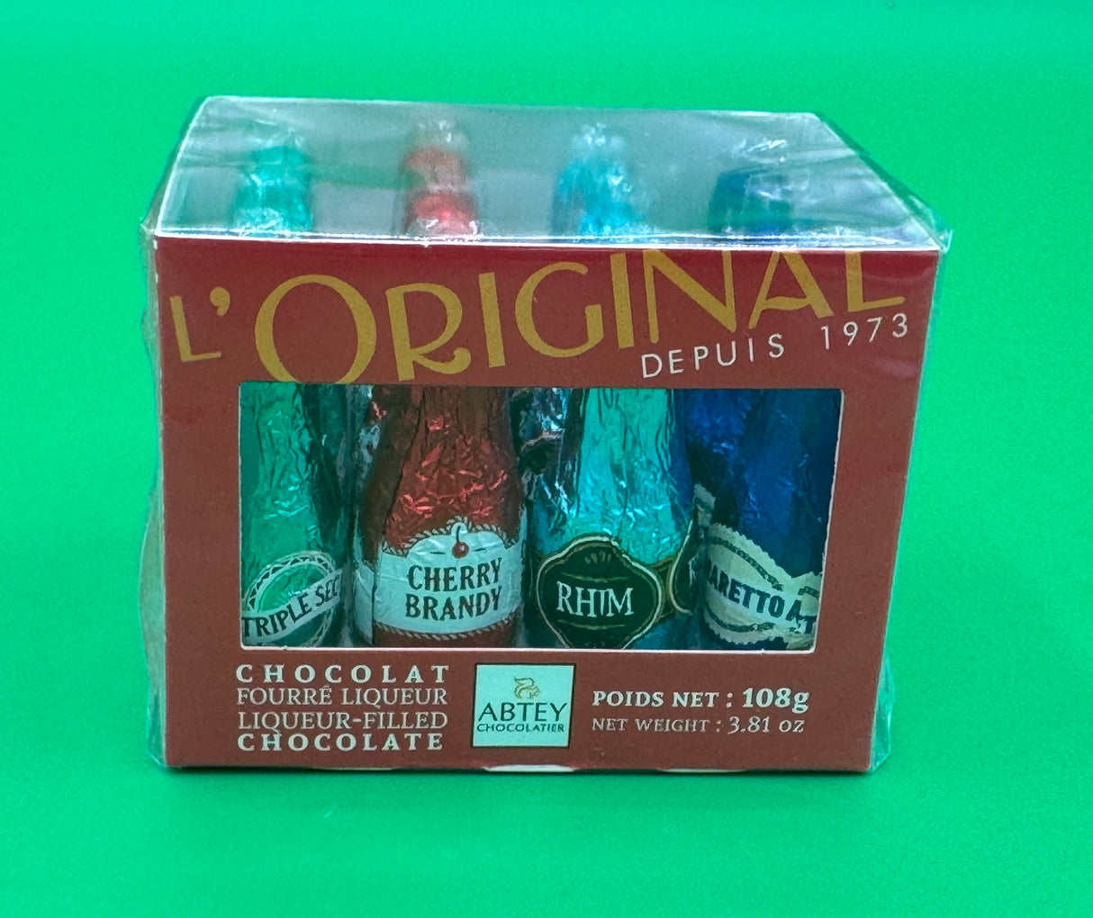 Abtey L'Original Chocolate Liqueur Filled Bottles