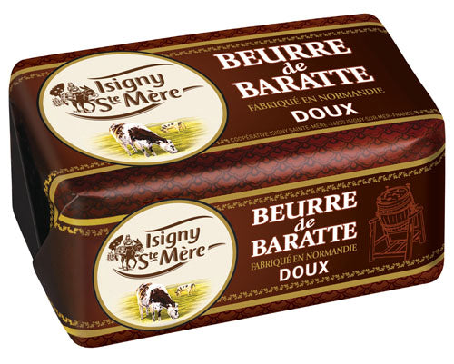 Isigny Ste Mere Butter - Beurre de Baratte Unsalted 250g