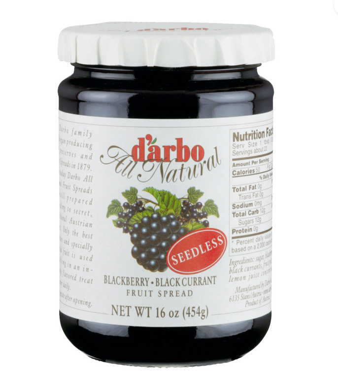 Darbo Blackberry-Black Currant Fruit Spread