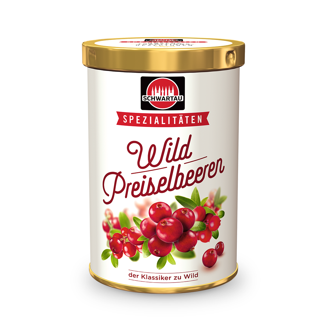 Schwartau Spezialtaeten Wild Preiselbeeren -TIN
