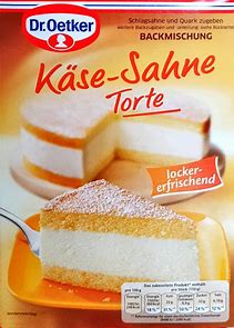 Dr. Oetker Kase Sahne Torte