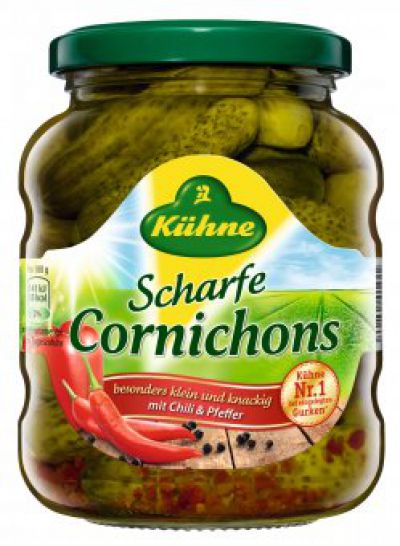 Kuhne Scharfe (Hot) Cornichons