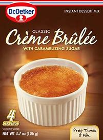 Dr. Oetker Creme Brulee With Caramelizing Sugar