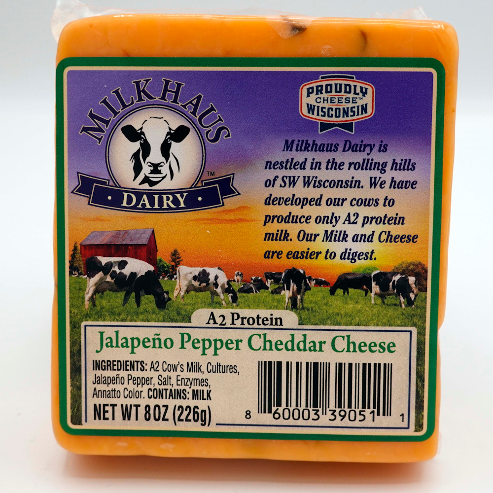 Milkhaus A2 Jalapeno Cheddar (8oz)