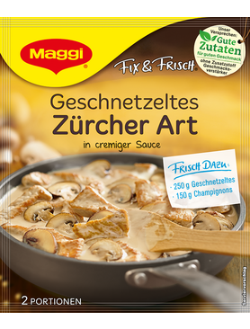 Maggi Fix Frisch Geschnetzeltes Zurcher Art