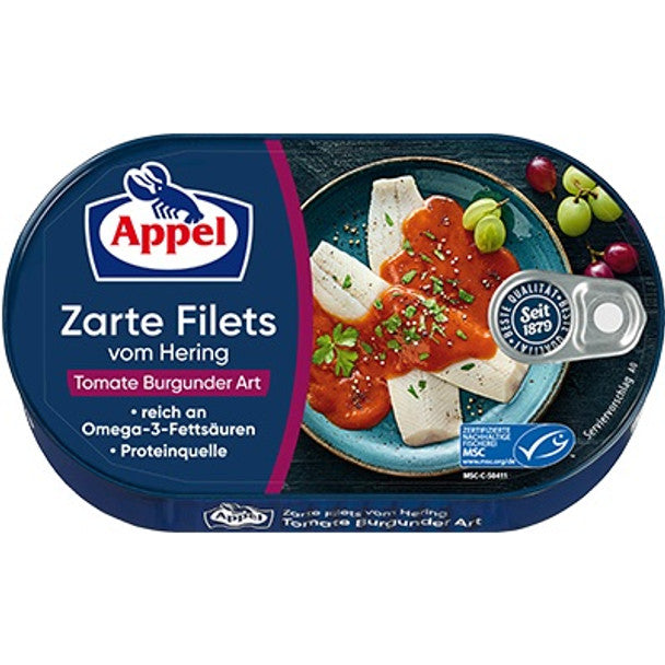 Appel Herring Filets Tomato Burgunder Art