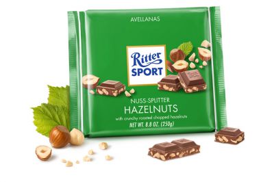 Ritter Sport Milk Chocolate with Chopped Hazelnuts