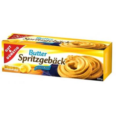 Gut & Gunstig Butter Spritzgeback Gold Kringel