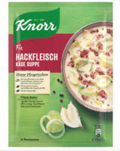 Knorr Hackfleisch Kase Suppe
