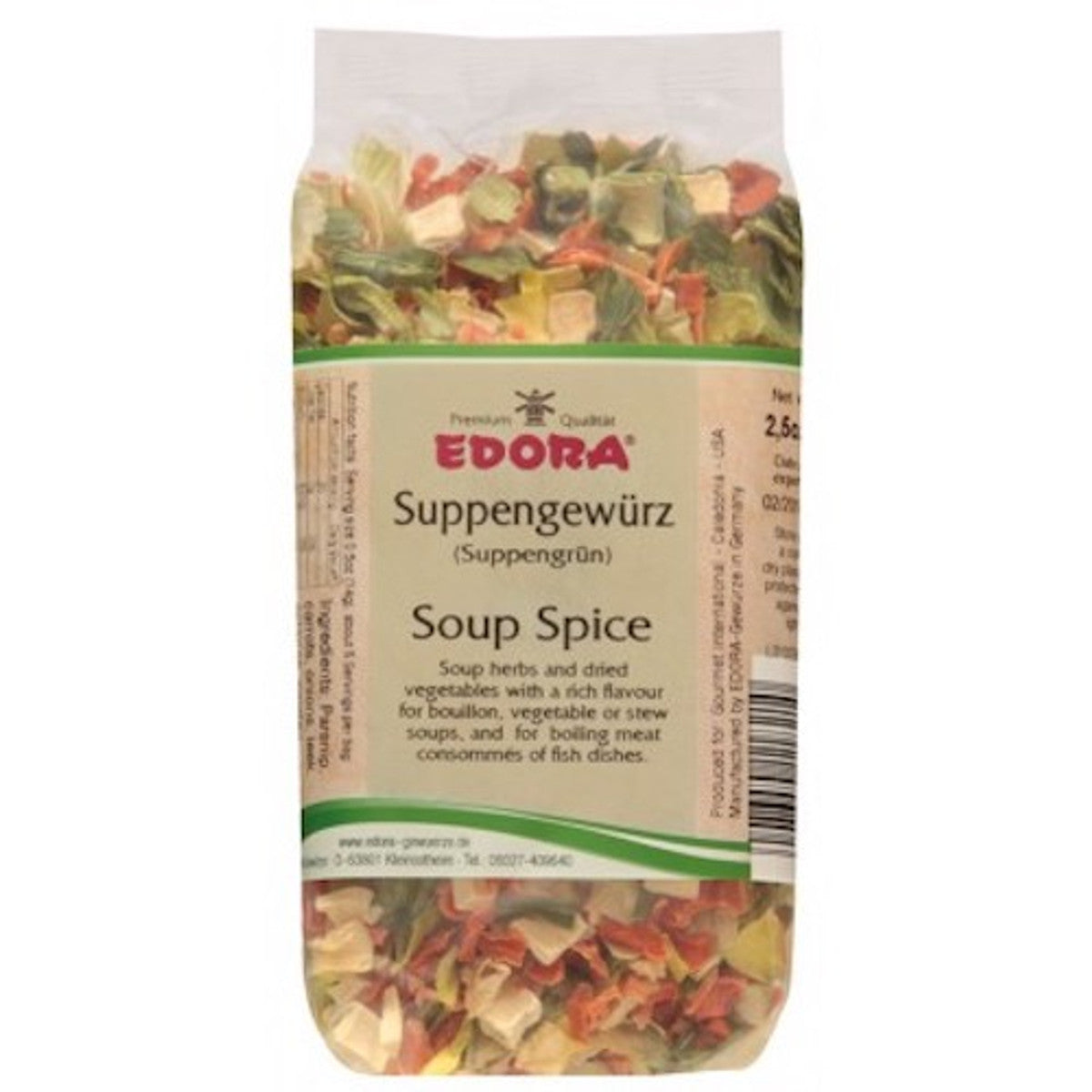 Edora Seasonings - Suppen Gewurz / Salt Free Soup Spice 2.5 oz