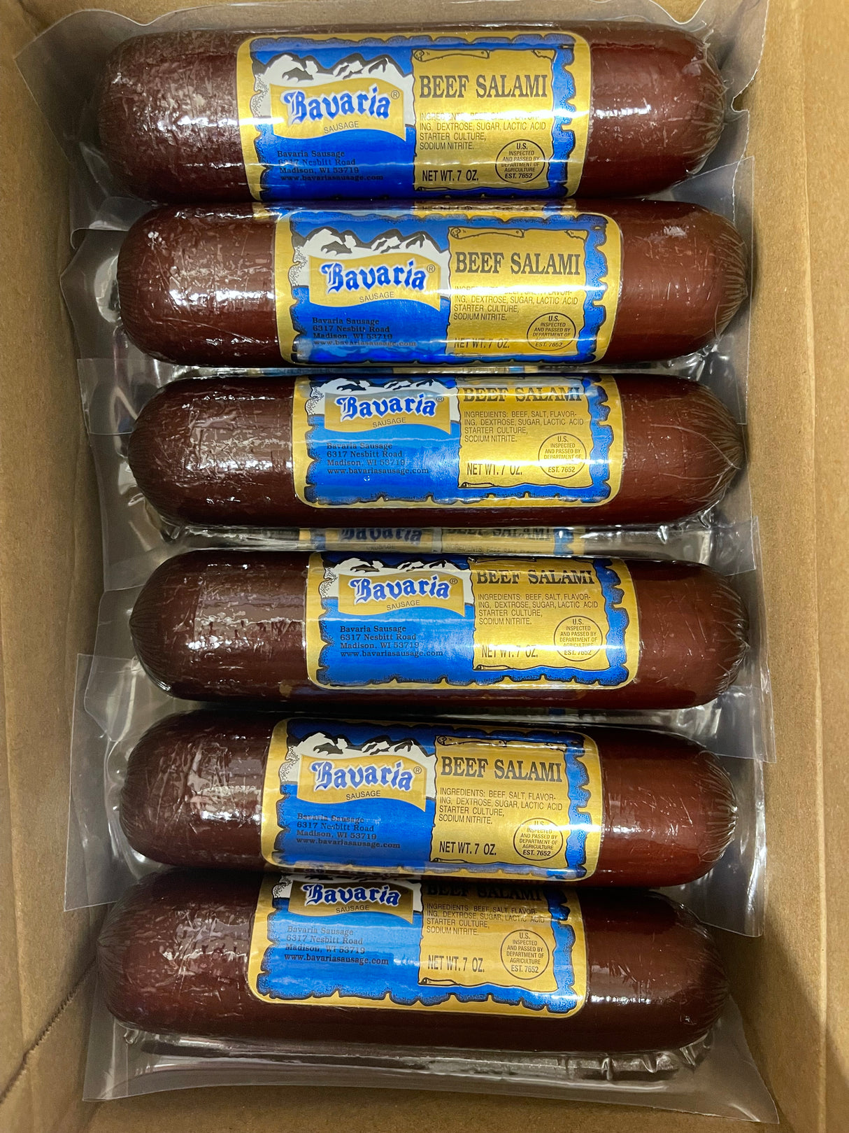 Beef Salami 7oz - Case (Qty 12)