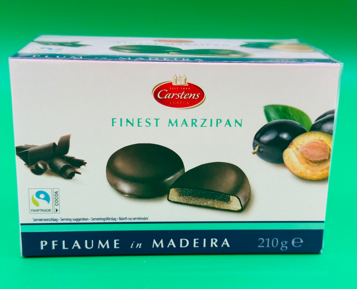 Carstens Plum in Madeira Chocolate Covered Marzipan