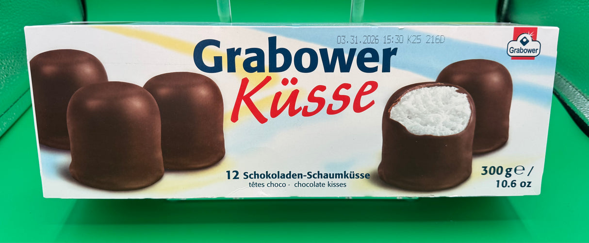 Grabower Kusse Chocolate Covered Marshmallow Kisses 12pc