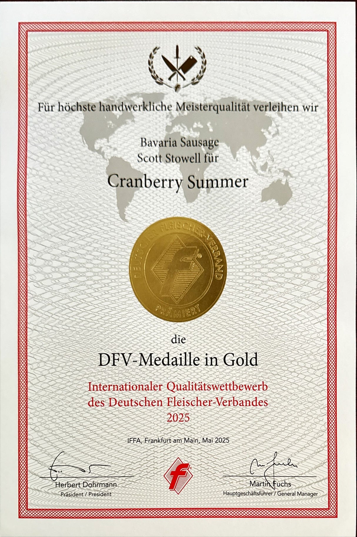 12oz Cranberry Summer Sausage