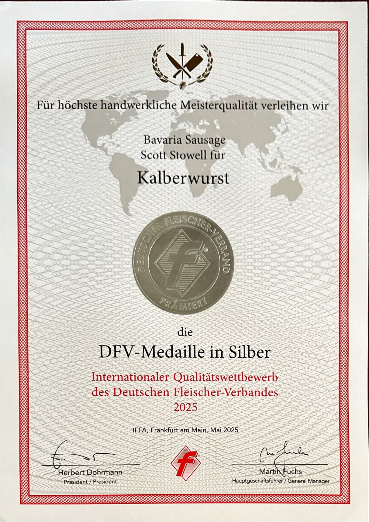 Real Swiss Kalberwurst - Precooked Ring