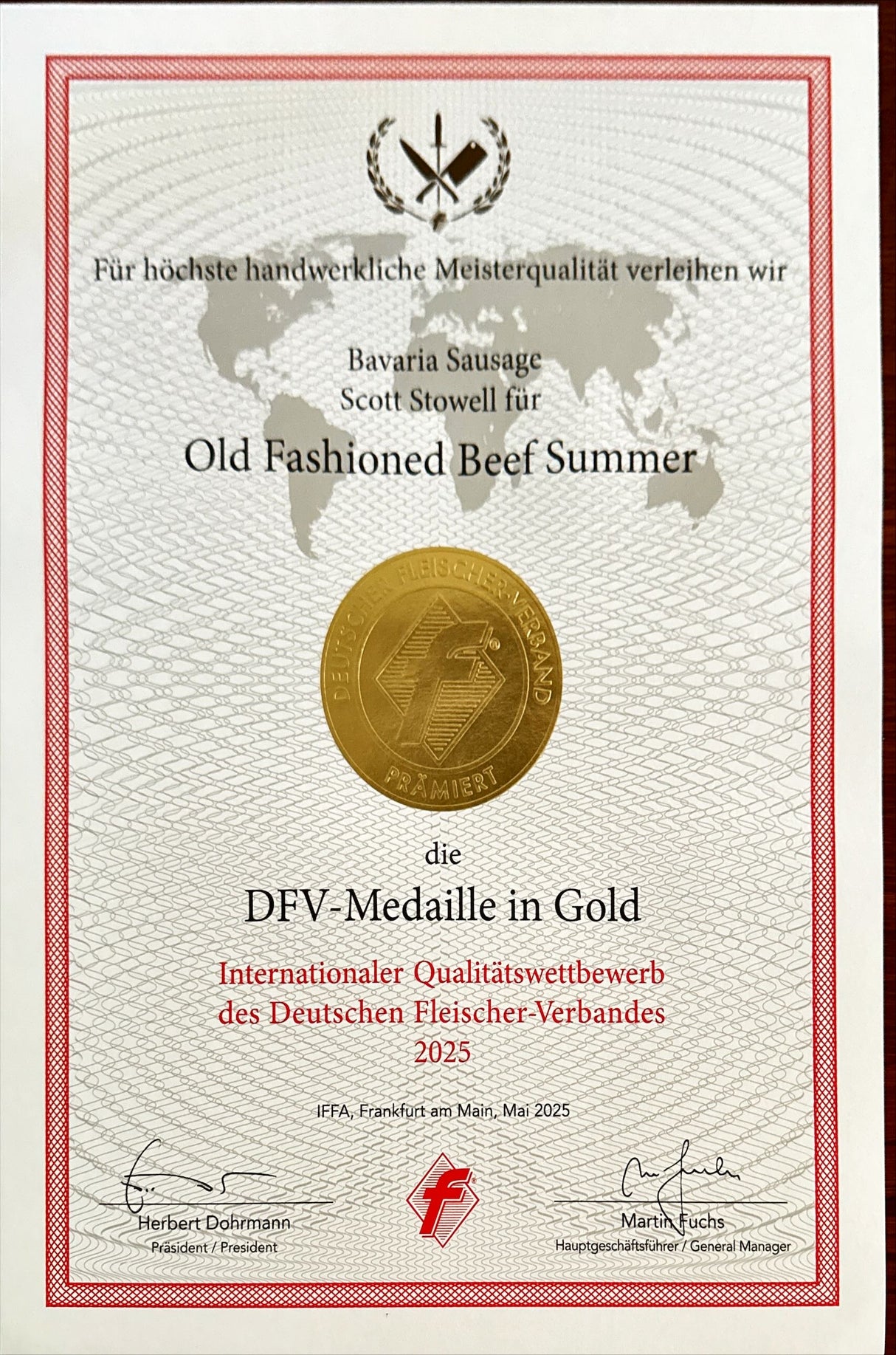 Old Fashioned Natural Casing Summer Sausage