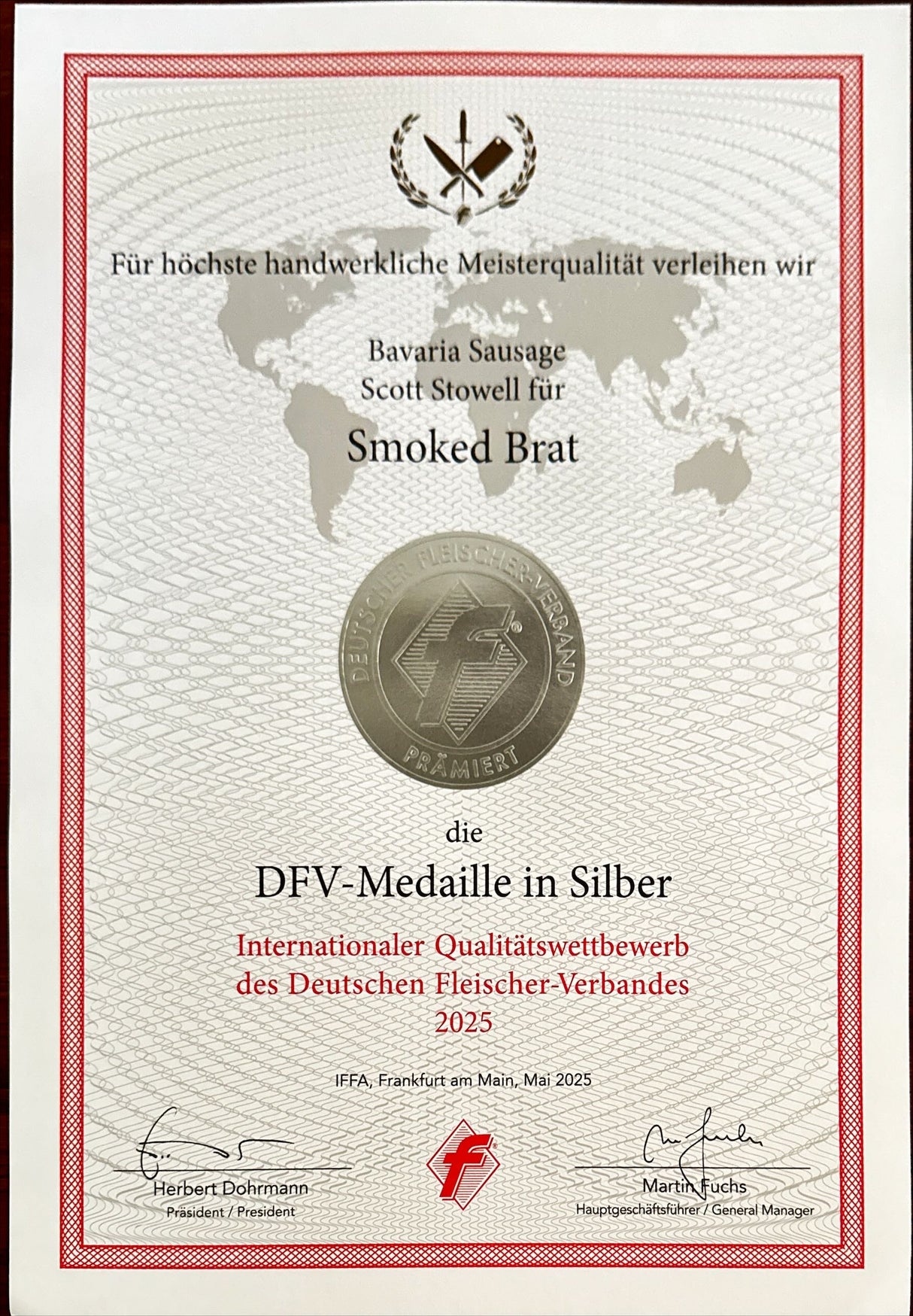 Smoked Bratwurst 6lb box