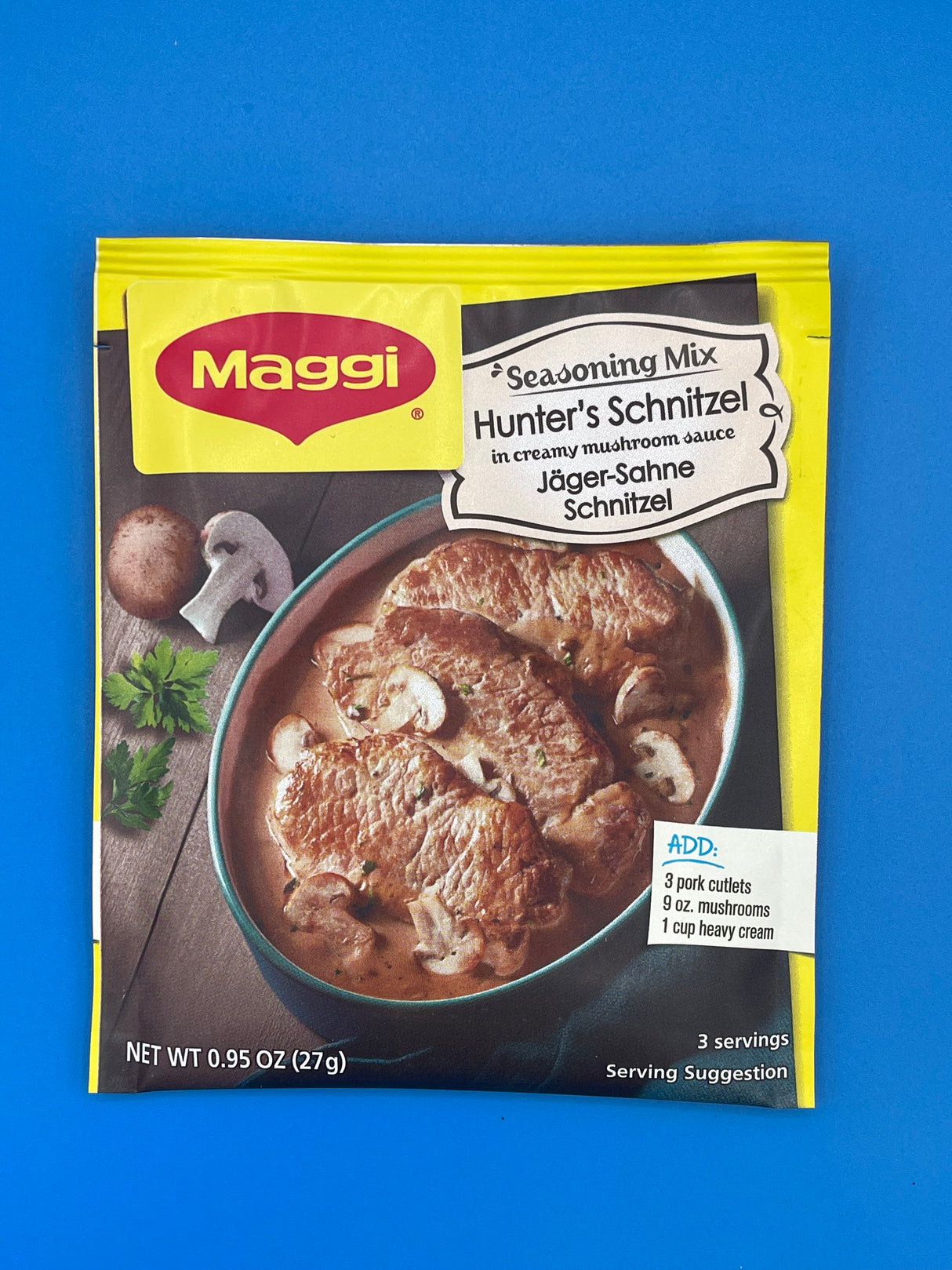 Maggi Hunters Schnitzel (Jager Sahne Schnitzel)