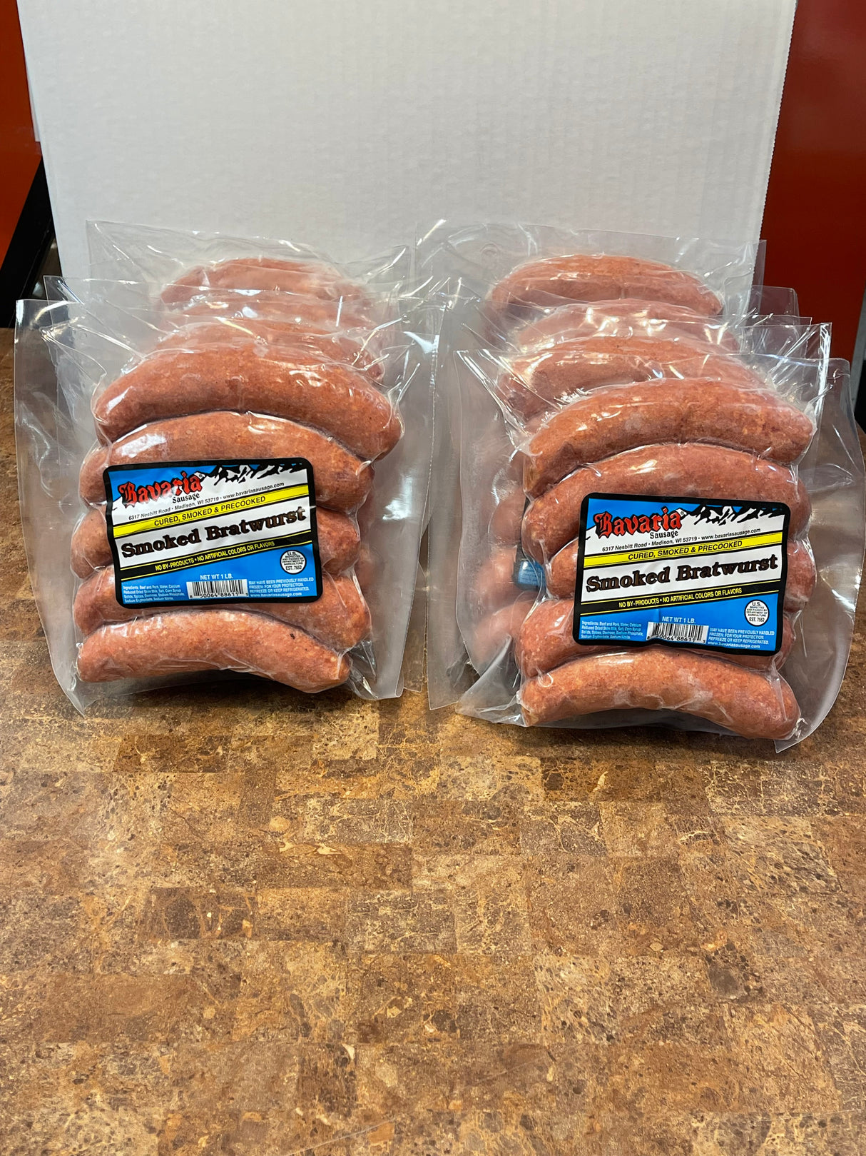 Smoked Brats - 10 1# Packs