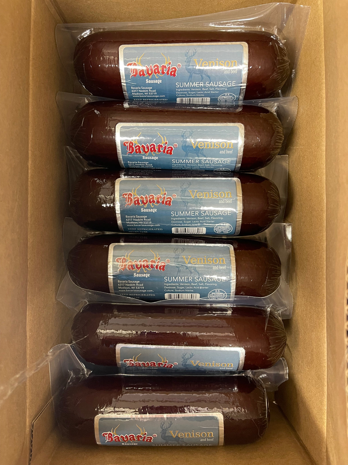 Venison Summer Sausage 12oz - Case (Qty 12)