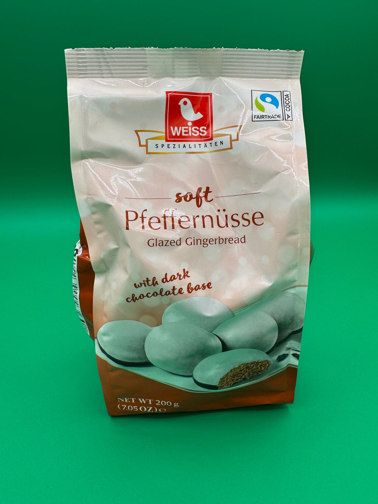 Weiss Soft Pfeffernusse w/ Dark Chocolate Base Bag 7.05oz