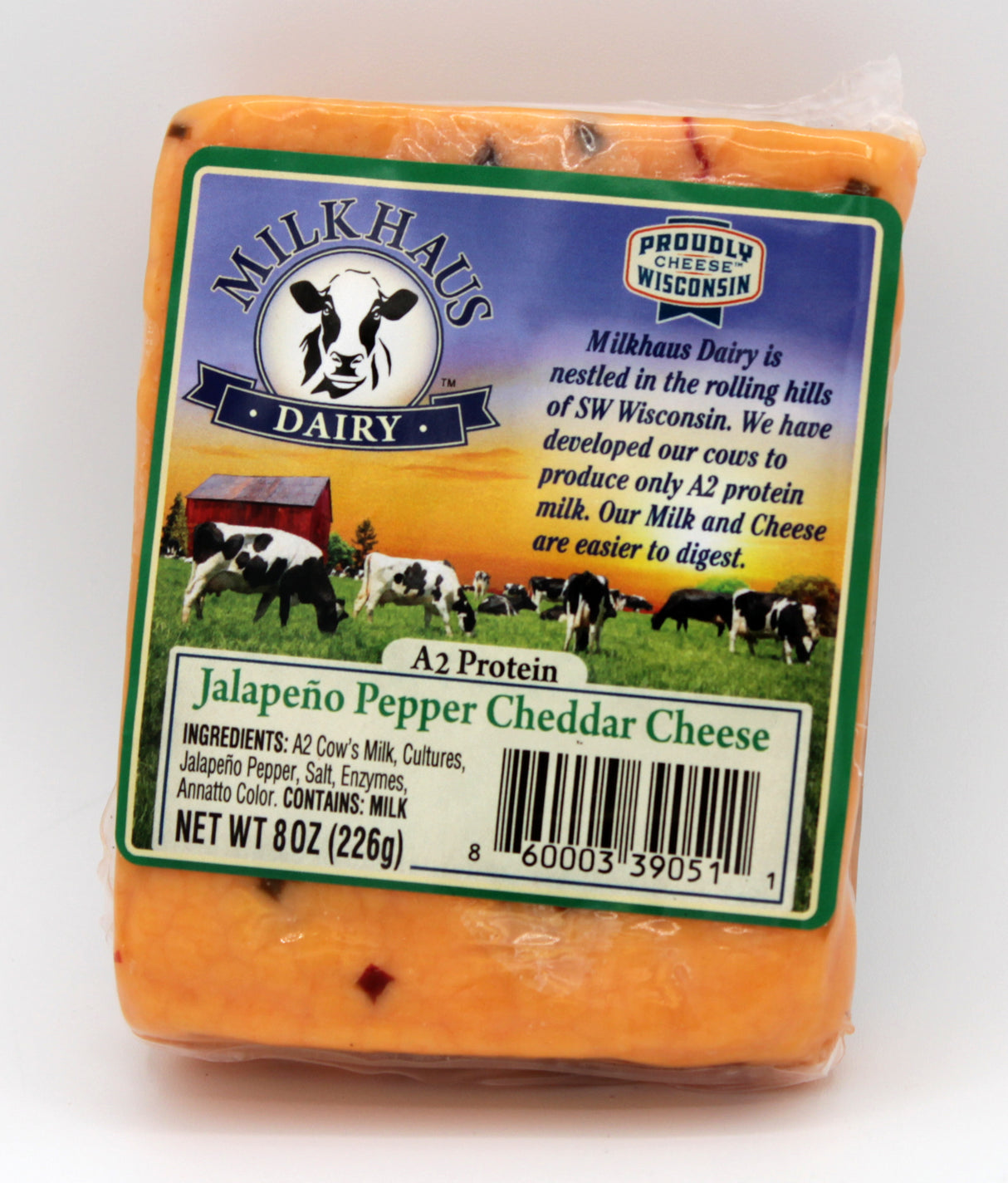 Milkhaus A2 Jalapeno Cheddar (8oz)
