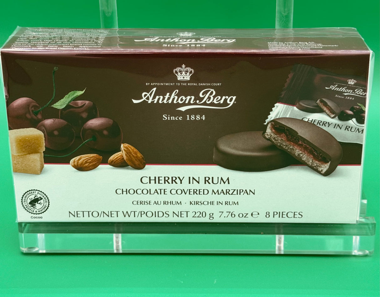 Anthonberg Cherry in Rum Chocolate Covered Marzipan