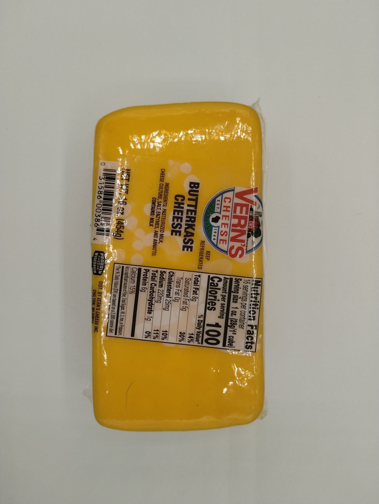 German-Style Butterkase Cheese 16 oz.