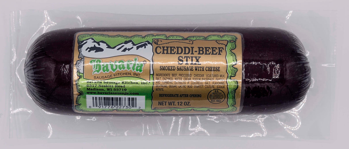 12oz. All Beef "Cheddi" Summer Sausage