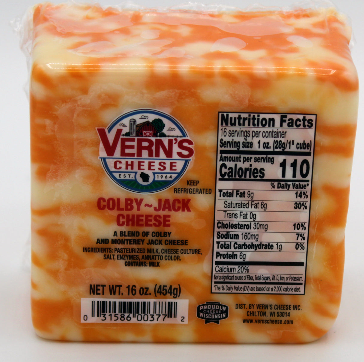 Wisconsin Colby-Jack Cheese 16oz