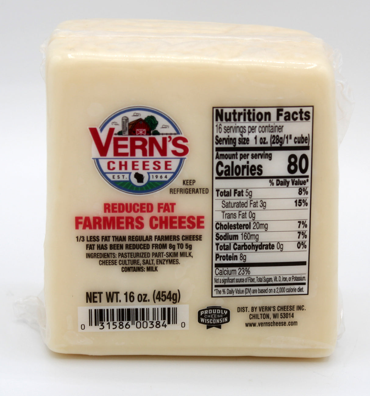 Wisconsin Low-Fat Farmer's Cheese