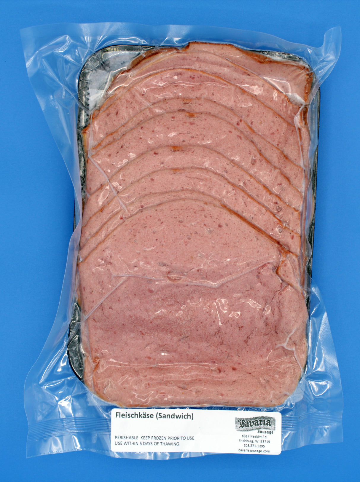Thin Sliced Fleischkase Leberkase for Sandwiches - 16oz