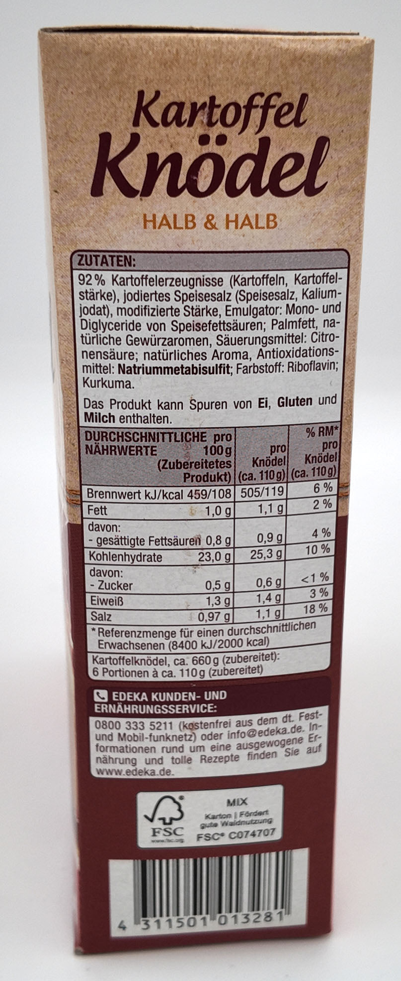 G&G Kartoffel Knodel Halb & Halb
