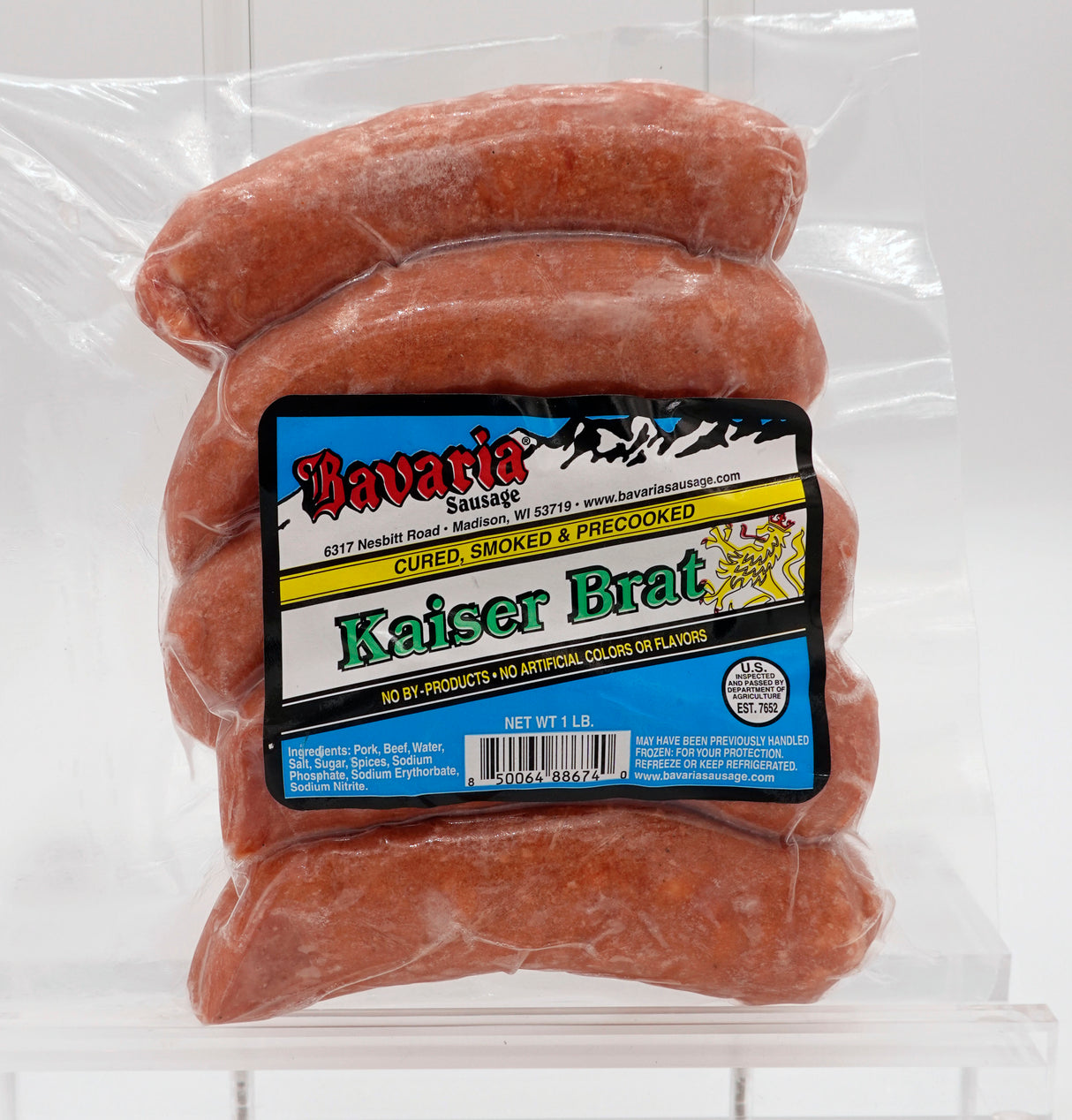 Bavaria's Kaiser Bratwurst 1lb pkg
