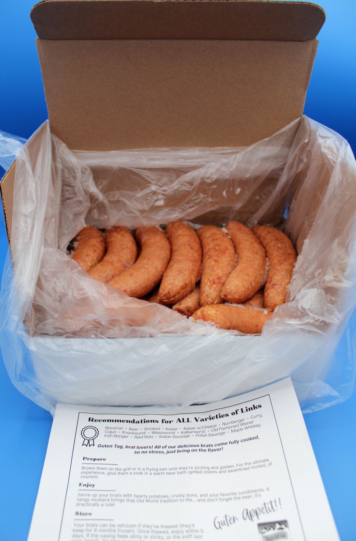 Bavaria's Kaiser Bratwurst 6lb box
