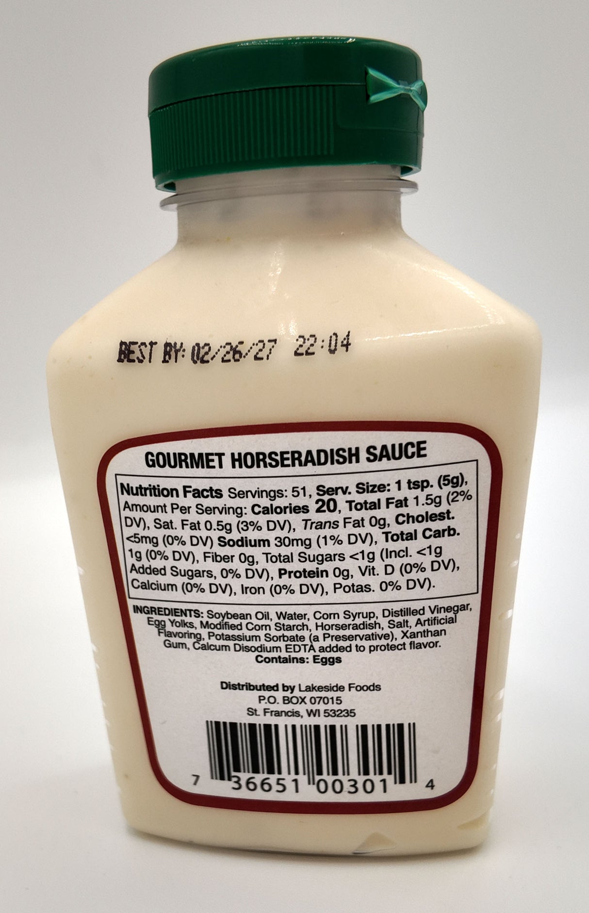 Lakeside's Horseradish Sauce 255g