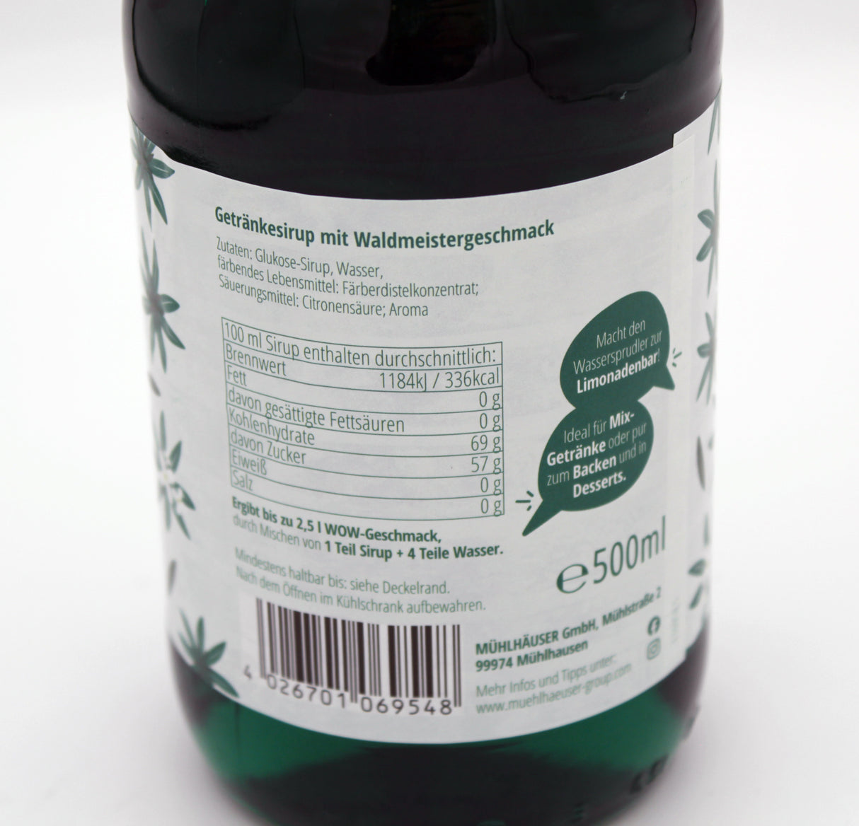 Muhlhauser Waldmeister Green Woodruff Syrup