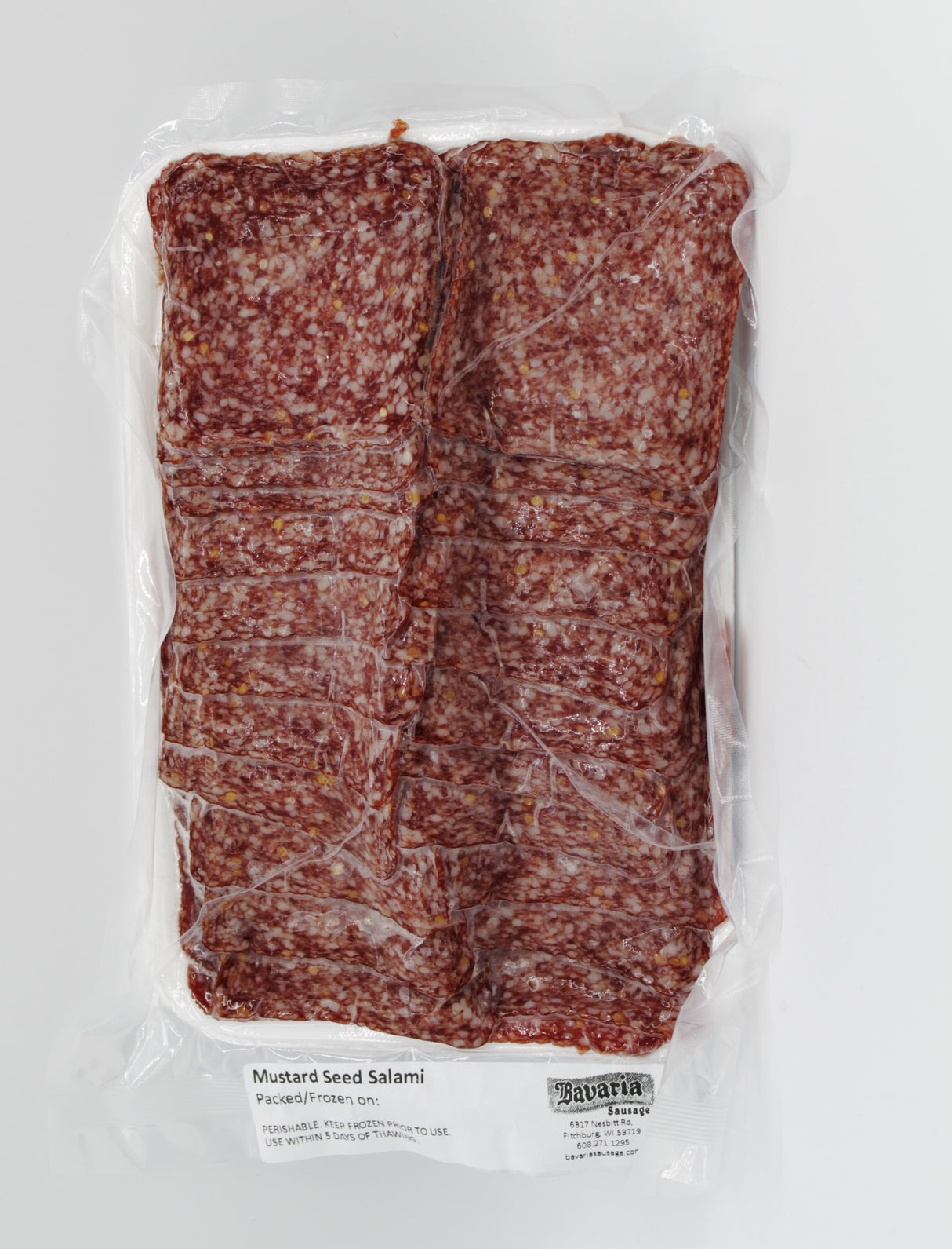 Mustard Seed Salami 1lb. Sliced