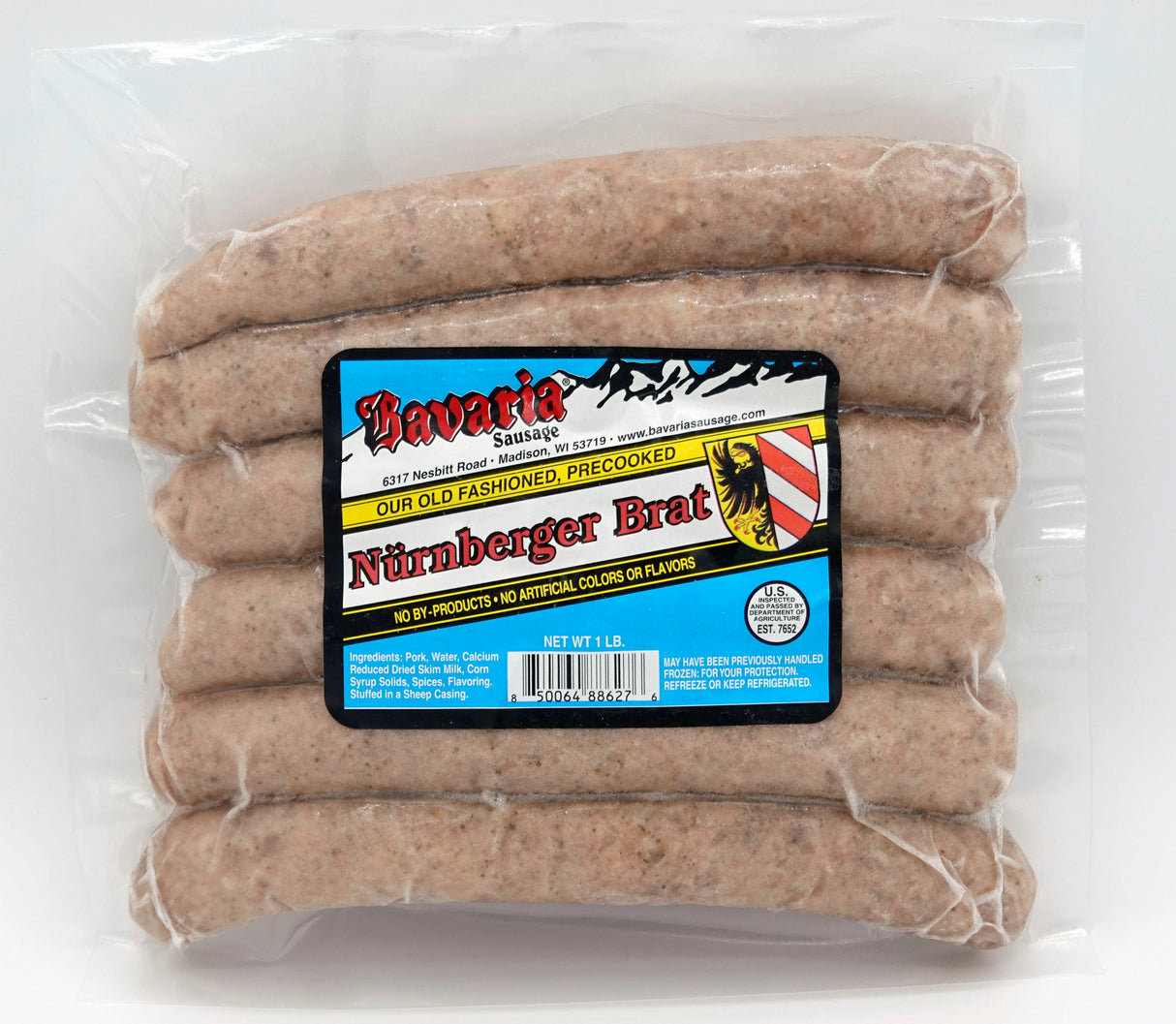 Nurnberger Style Bratwurst 1lb