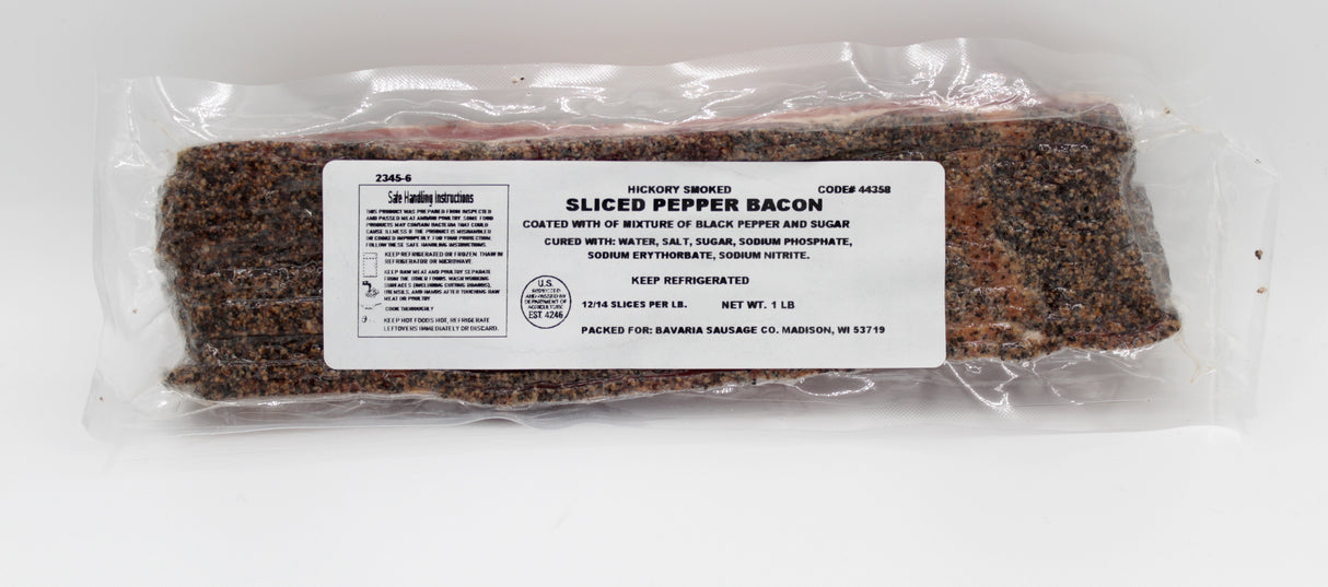 Bavaria's Hickory Smoked Pepper Bacon