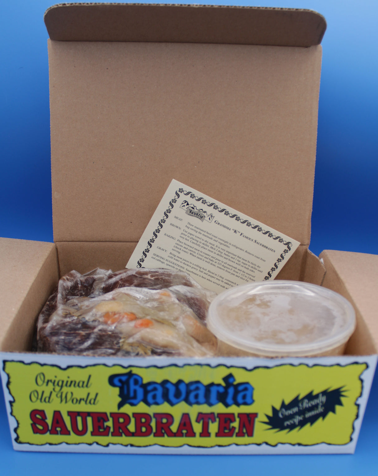Authentic German Sauerbraten Meal - Meat & Marinade Only