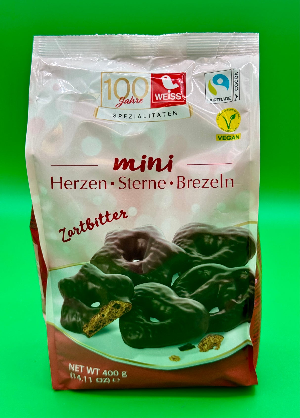 Weiss Mini Hearts/ Stars/ Pretzel Dark Chocolate 14.1oz