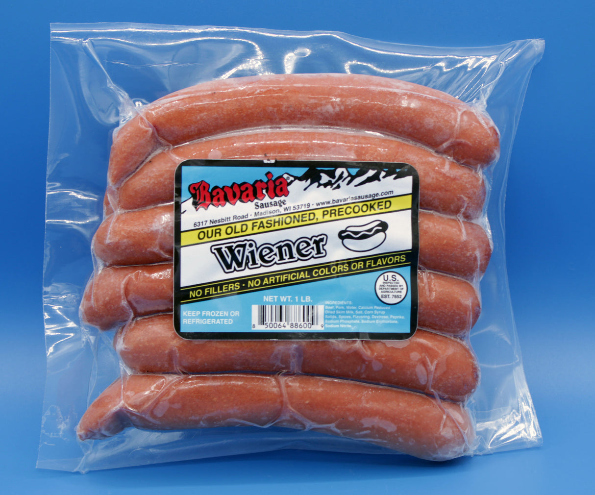 Natural Casing Wieners 1lb
