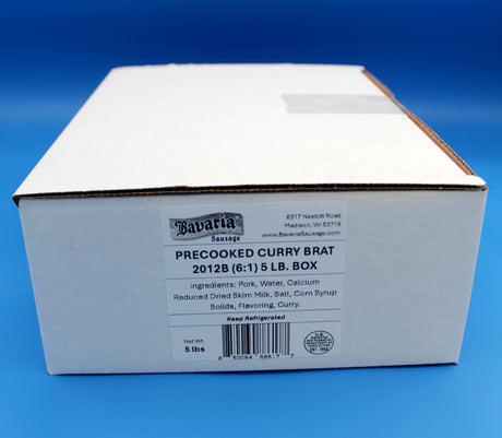 Curry Nurnberger Bratwurst 5lb box