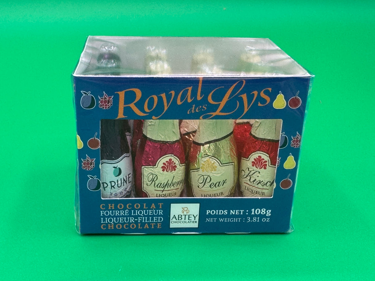 Abtey Royal des Lys Fruit Brandy filled Liqueur Chocolates Crate
