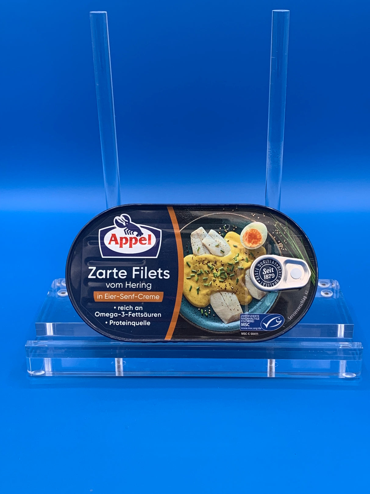 Appel Herrings in Eier Senf Creme
