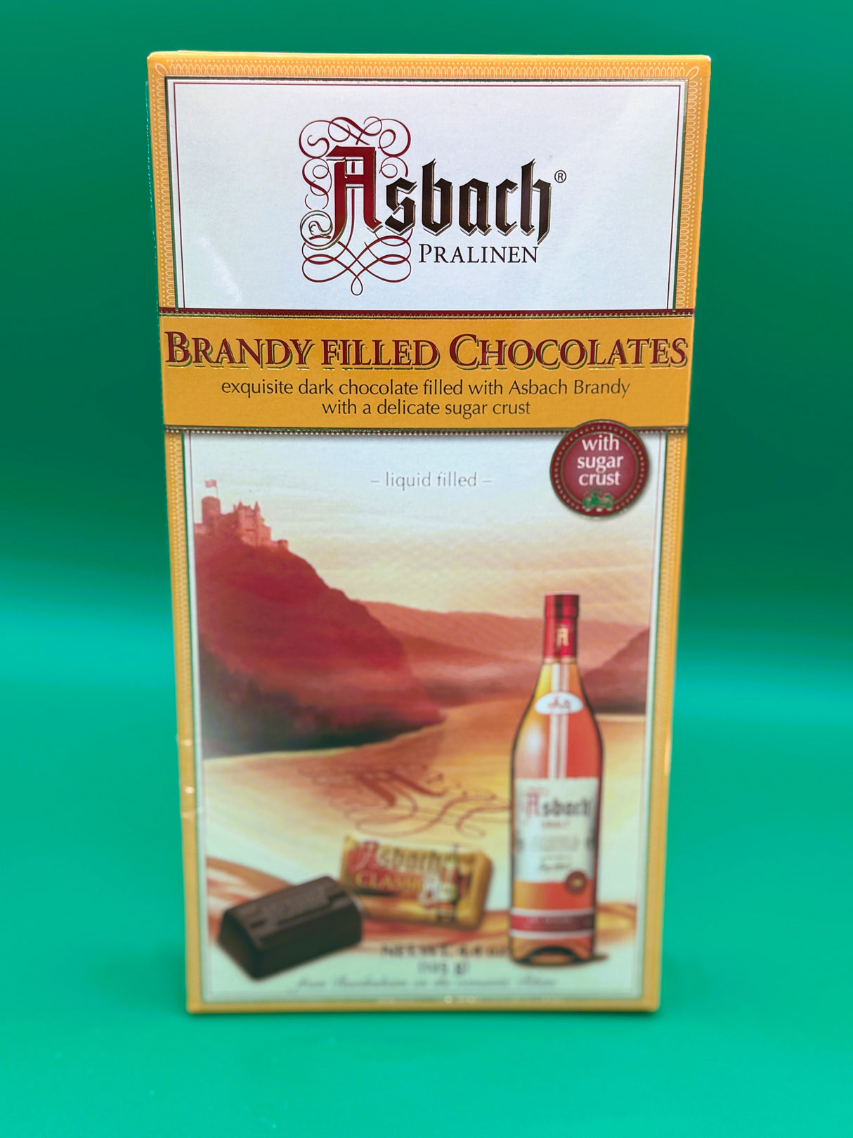 Asbach Brandy Filled Chocolates Squares 4.4oz