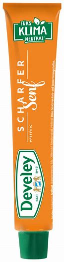 Develey Scharfer Senf - Hot Mustard Tube