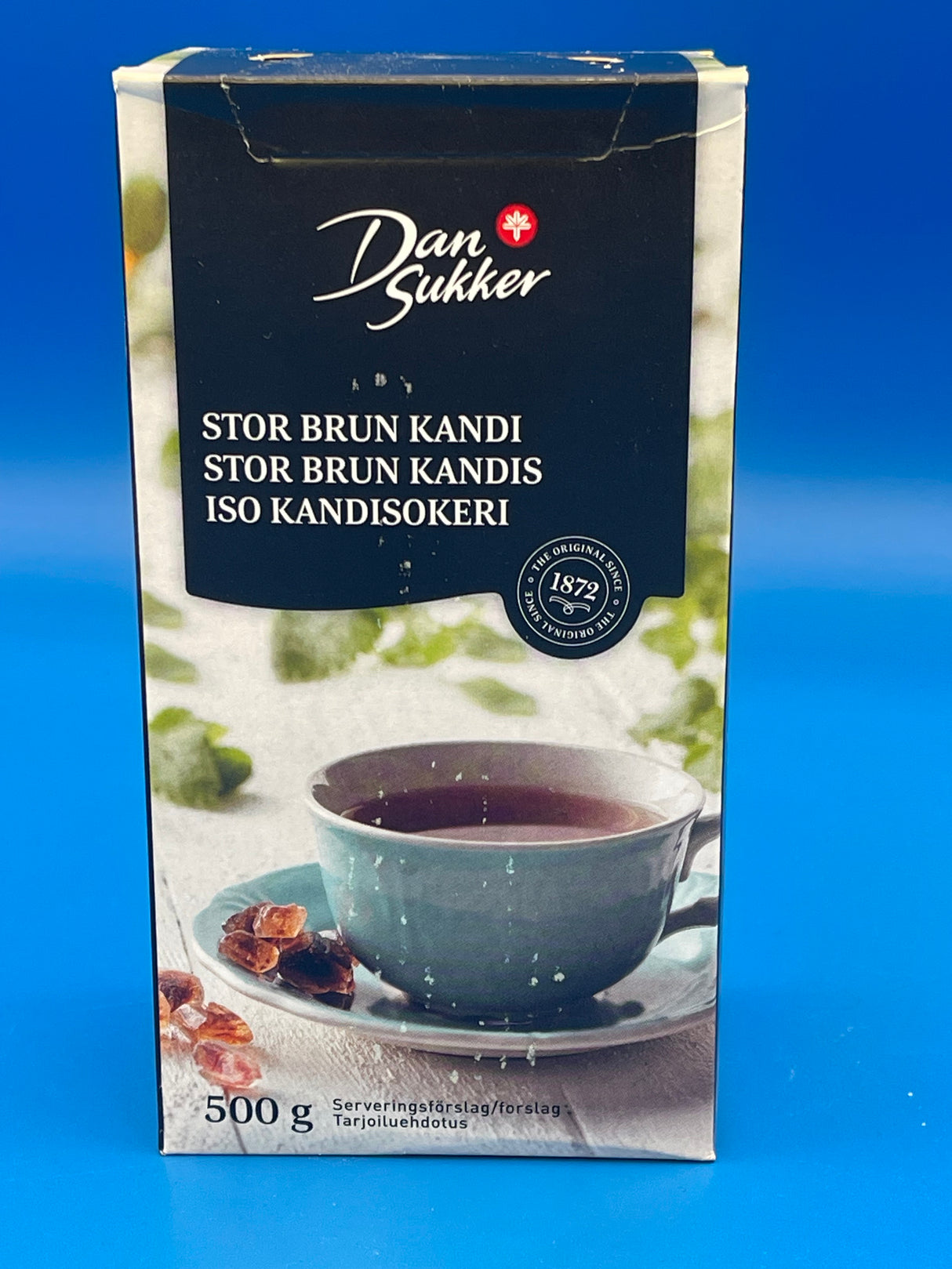Dan Sukker Dark Candy Sugar (Stor Brun Kandis) 500g